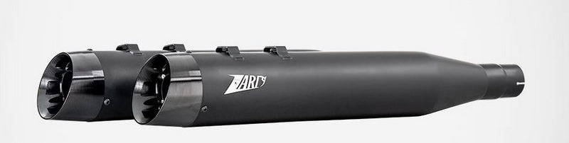 Black Stainless Steel E3 Homologated Slip-Ons And Black Alu End-Caps