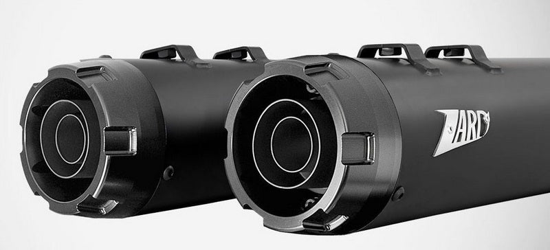 Black Stainless Steel E3 Homologated Slip-Ons And Black Alu End-Caps