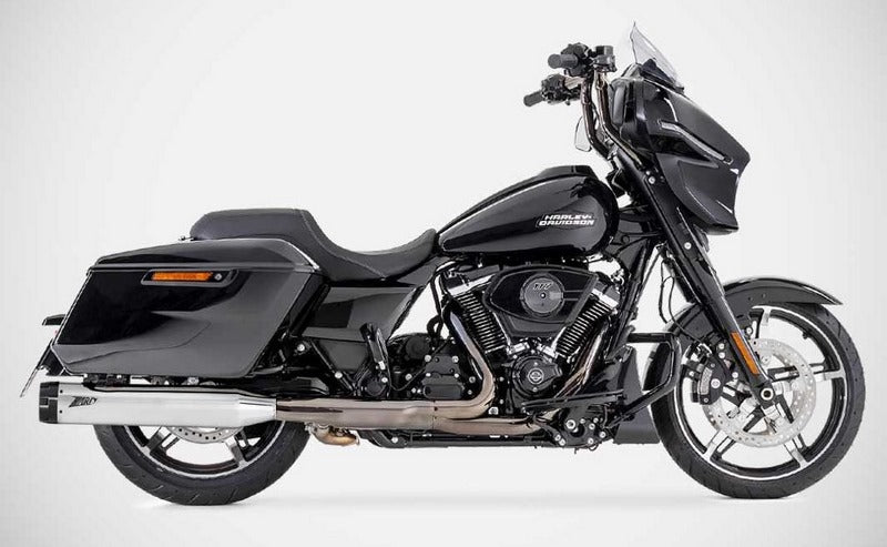 Polished Stainless Steel E3 Homologated Slip-Ons And Black Alu End-Caps