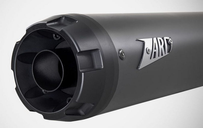 Black Stainless Steel Racing Slip-On 2>1 With Alu End-Cap