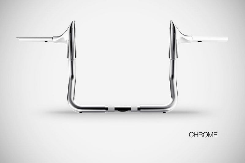 Handlebar Bull 10” High Quality, Silver Chrome Steel