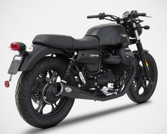 Zuma-Black Stainless Steel Racing Slip-Ons
