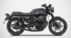 Zuma-Black Stainless Steel Racing Slip-Ons