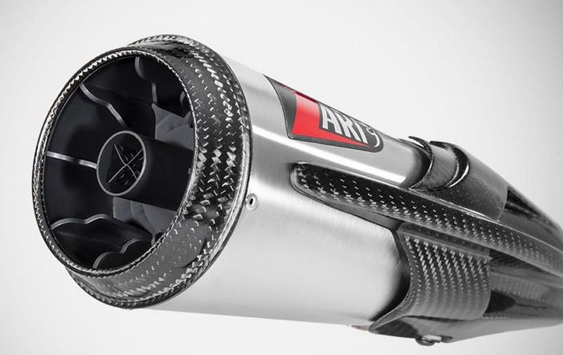 Zard Racing Slip-On Stainless With Sleeve And Carbon End Cap | ZPG008S10SCR