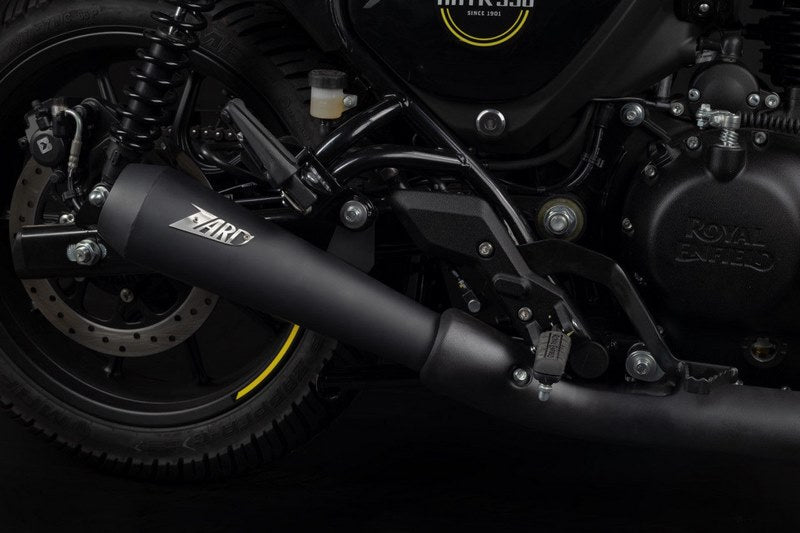 Zard Black Stainless Racing Slip-On | ZRE004S10SSR-B