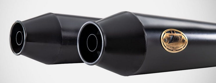 Black Stainless Steel E5 Homologated Slip-Ons