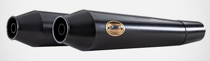 Zard Black Stainless Slip-Ons Racing | ZRE006S10SSR-B