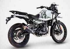 Zard Stainless Slip-On Racing With Black Alu Sleeve | ZRE007S10ASR