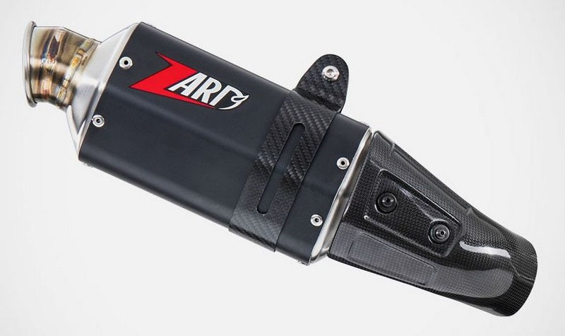 Zard Stainless Slip-On Racing With Black Alu Sleeve | ZRE012S10ASR