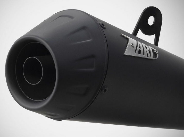 Black Stainless Steel E5+ Homologated Slip-On