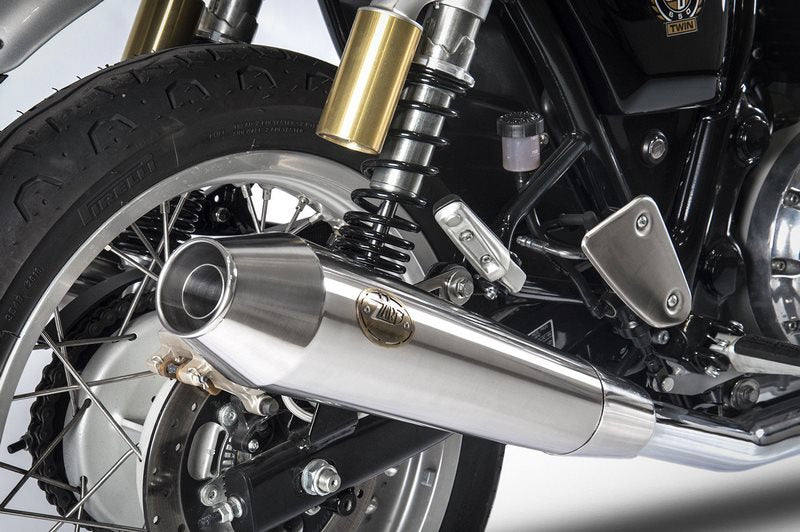 Zard Polished Stainless Racing Slip-Ons | ZRE536S10SSR-P