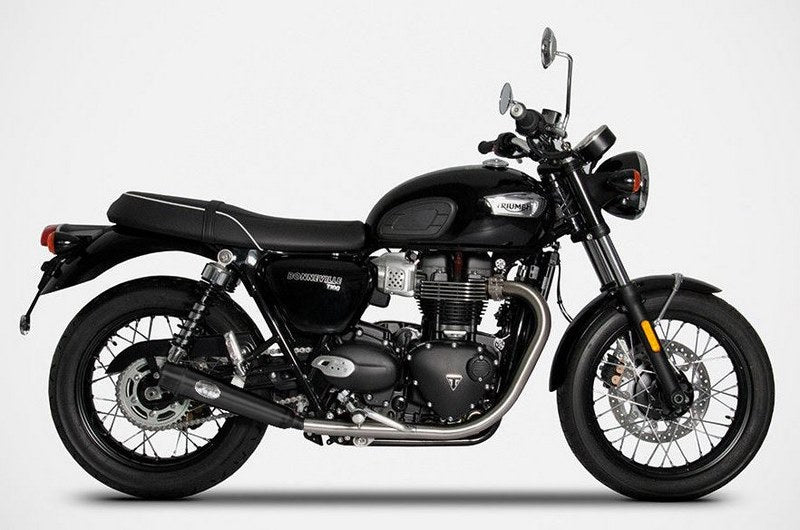Zard Black Stainless Homologated E5 Slip-Ons | ZTP002S10SSO-B