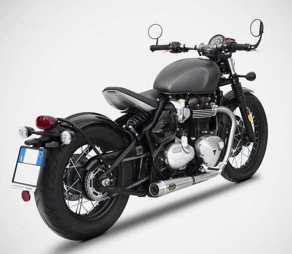 Black Stainless Steel E5 Homologated Slip-Ons