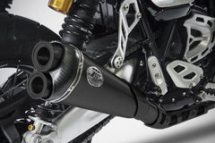 Zard Black Stainless Homologated E5 Full Kit And Carbon End Cap | ZTP016S00SCO-B