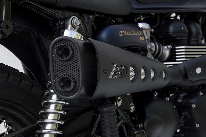 Short High Mounted-Black Stainless Steel E3 Homologated Full Kit