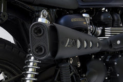 Short High Mounted-Black Stainless Steel Racing Full Kit
