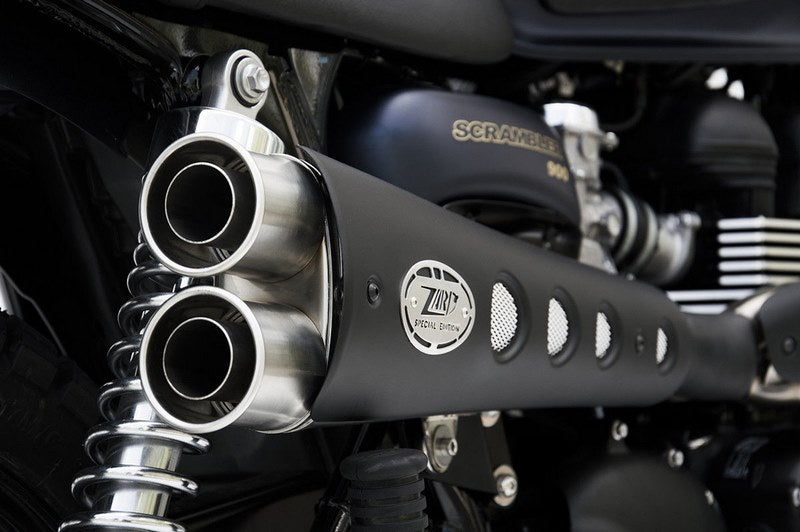 Special. Edition High Mounted-Black Stainless Steel E3 Homologated Full Kit