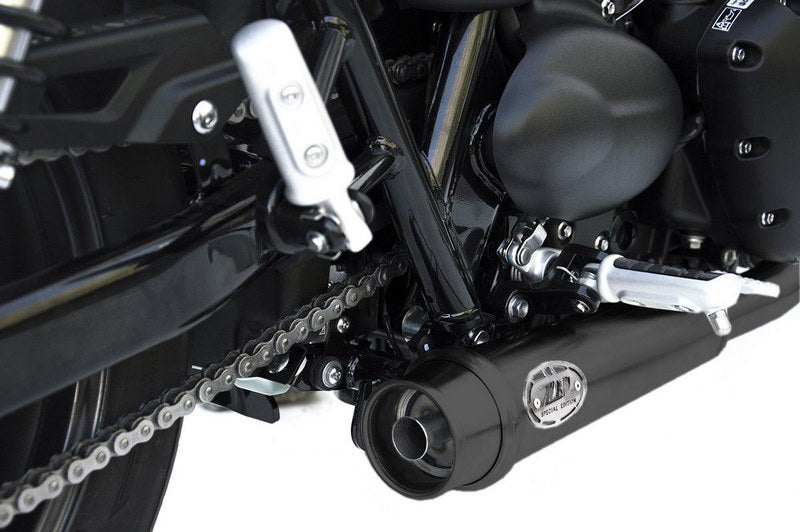 Zard Black Stainless Homologated E4 Slip-Ons | ZTP058S10SSO-B