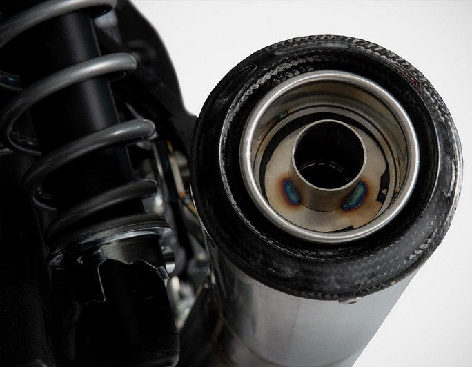 Conical-Stainless Steel E4 Homologated Slip-Ons And Carbon End-Caps