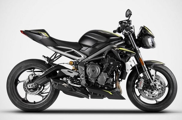 Black Stainless Steel E5 Homologated Slip-On Kit And Carbon End-Cap