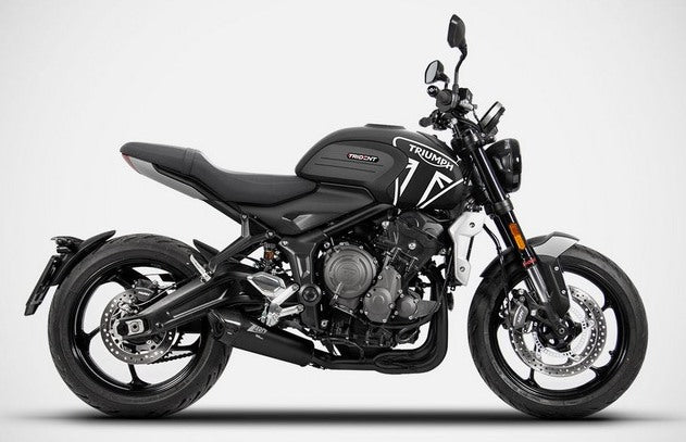 Black Stainless Steel E5 Homologated Full Kit And Carbon End-Cap