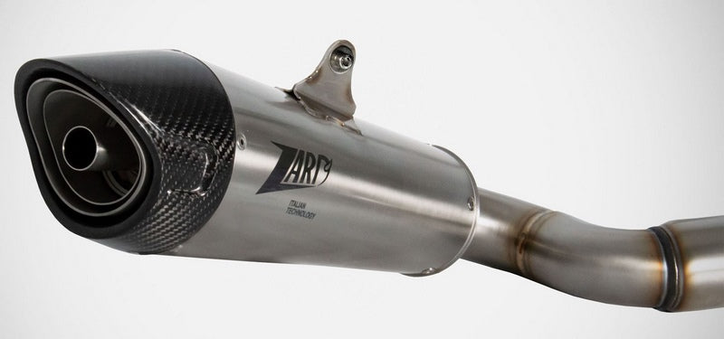 Zard Stainless Homologated E5 Full Kit And Carbon End Cap | ZTP101S00SCO