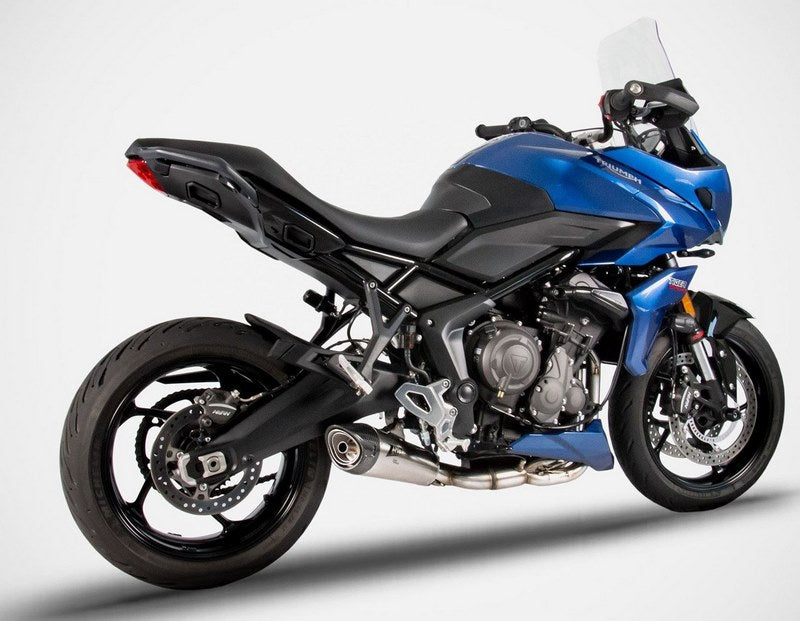 Zard Stainless Homologated E5 Full Kit And Carbon End Cap | ZTP101S00SCO