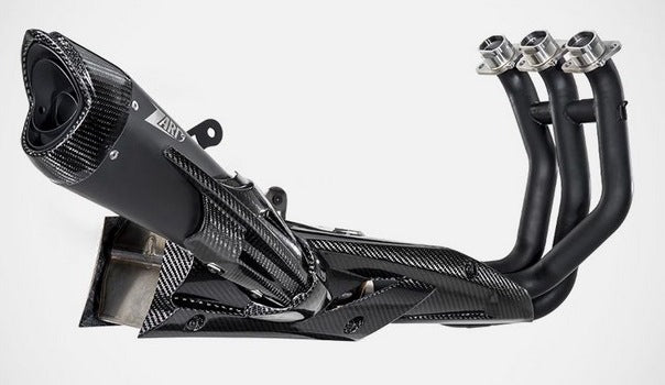 Black Stainless Steel Racing 3>1 Full Kit And Carbon Parts
