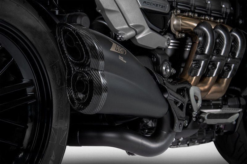 Zard Black Stainless Homologated E5 Slip-On And Carbon End Cap | ZTP502S10SCO-B