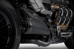 Zard Black Stainless Homologated E5 Slip-On And Carbon End Cap | ZTP502S10SCO-B