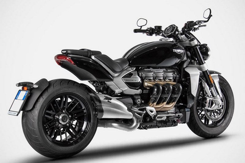 Zard Stainless Homologated E5 Slip-On And Carbon End Cap | ZTP502S10SCO