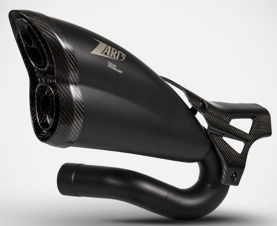 Black Stainless Steel Racing Slip-On And Carbon End-Cap