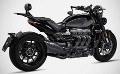 Black Stainless Steel Racing Slip-On And Carbon End-Cap