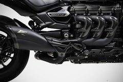 Black Stainless Steel Racing Slip-On And Carbon End-Cap