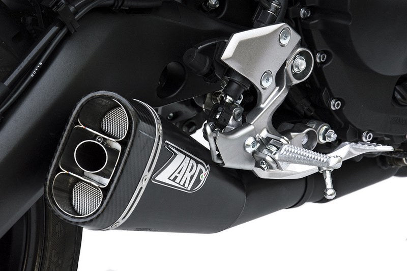 Black Stainless Steel Racing Full Kit And Carbon End-Cap